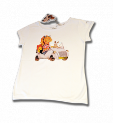 Camiseta -BISCUTER- Memory Ferrándiz-Color Blanco-INFANTIL