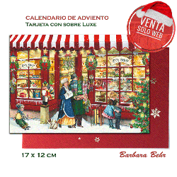 Calendario adviento tarjeta TOY SHOP