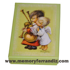 Estampas Comunión Ferrándiz -ANGELITOS CON GAITA- Memory Ferrándiz