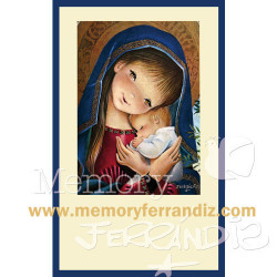 Estampas Comunión Ferrándiz, VIRGEN PÓRTICO, Memory Ferrándiz