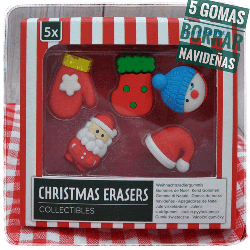 Gomas de borrar navideñas GORROS