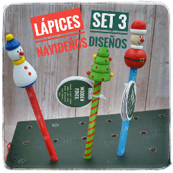 Lápices navideños