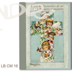 Libro Recuerdos Pr. Comunión Memory Ferrándiz -CRUZ NIÑOS-22,5x30 cm