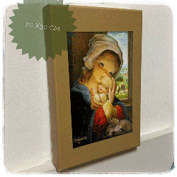 lienzo Virgen ventana lienzo Virgen ventana