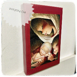 Cuadro Virgen color burdeos Cuadro Virgen color burdeos