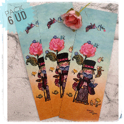 Puntos de libro pack 6 ud. DÍA DE LA ROSA  Ferrándiz