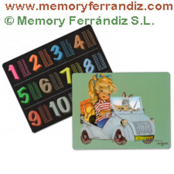 Tabla de multiplicar Ferrándiz "Biscuter"  Memory Ferrándiz