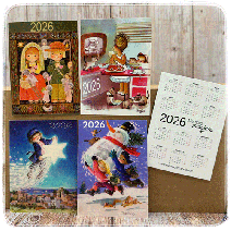 Calendarios bolsillo 2026. Pack 4 ud.