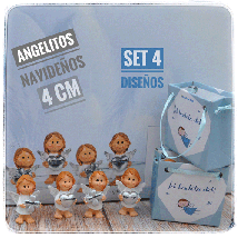 Angelitos de la guarda navideños