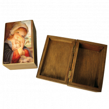 Caja de madera "Virgen ventana"