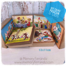 Set Cajas cartón Pascua