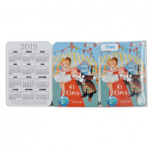 Calendarios Ferrándiz bolsillo CIRCO 2019.  7x 9,5 cm, Memory Ferrándiz