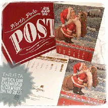 Tarjeta Christmas PAPÁ NOEL CALENDARIO Memory Ferrándiz, NUEVA 