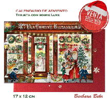 Calendario adviento tarjeta: FLORIST