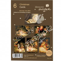 Christmas Ferrándiz, NOCHEBUENA, 6 tarjetas navideñas, 12 cm x 17 cm