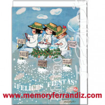 Tarjeta Christmas, SERVICIO DE RIEGOS, Memory Ferrándiz