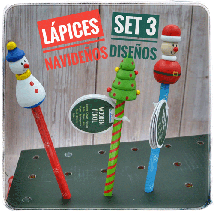 Lápices navideños