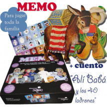 Juego MEMO + cuento troquelado "Alibabá". 108 fichas