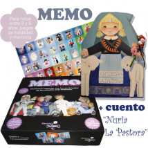 Juego MEMO + cuento troquelado "Nuria la Pastora". 