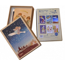  Christmas Ferrándiz, MINI, ANGELITOS Angelitos, en Caja ilustrada, vintage  (9 x 13 cm)