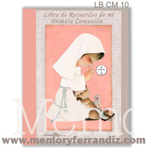 Libro albúm comunión niña en caja regalo ROSA D8576 RS - Ceremoniq