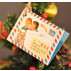 Miniatura "Cartas Reyes" para Árbol Navidad  con cordel de cáñamo. Pack 2 uds