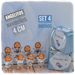 Angelitos de la guarda navideños