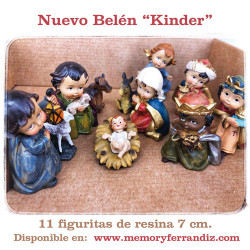 Belén Kinder 11 figuritas Resina
