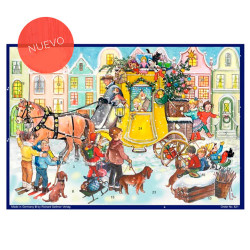 Calendario adviento CARROZA. Purpurina Calendario adviento CARROZA. Purpurina