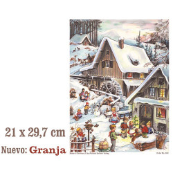 Calendario adviento vintage GRANJA 