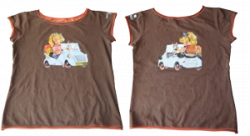Camiseta biscuter Infantil-10 - 12 años-Marrón