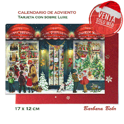 Calendario adviento tienda Noel