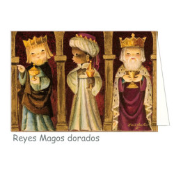 Christmas tarjeta "Reyes Magos dorados" Ferrándiz Christmas tarjeta "Reyes Magos dorados" Ferrándiz