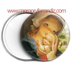 Espejo mini  VIRGEN VENTANA 56 mm Memory Ferrándiz S.L.