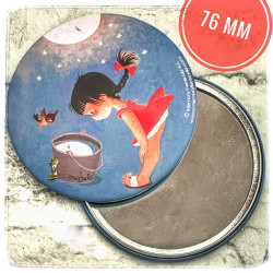 Espejo 76 mm Niña Luna