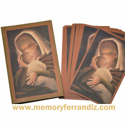Estampas Comunión Ferrándiz, VIRGEN CANELA, Memory Ferrándiz