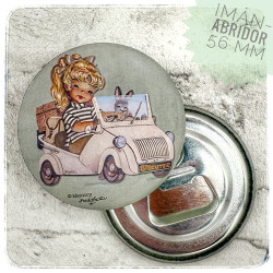 Imán-abrebotellas "Biscuter". 56 mm Ferrándiz