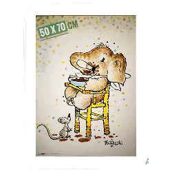 Lámina infantil "Elefante trona" Lámina infantil "Elefante trona"