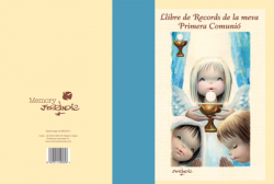 Llibre de Records de la meva Primera Comunió "Nens y Angel amb calze".  En catalán