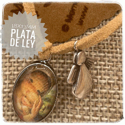 Medalla mini PLATA DE LEY -Virgen ventana- Memory Ferrándiz