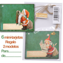 Etiquetas regalo Papa Noel Ferrándiz