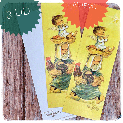 Puntos libro.3 ud. CALDO DE GALLINA. 5x15cm.NUEVOFerrándiz. 