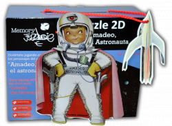 Puzzle 2D "Astronauta" + CUENTO troquelado y gadget