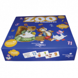 Juego de números Ferrándiz. "Zoo de números". 24 fichas. Aprende a sumar 