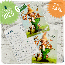 Calendarios GOLF MASCOTAS Pack 6