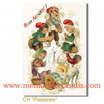 Tarjeta Christmas Ferrándiz PASTORETS, NUEVA, 12 X 17 cm
