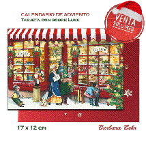 Calendario adviento tarjeta TOY SHOP