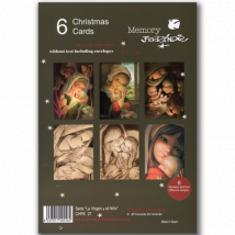  Christmas Ferrándiz, serie LA VIRGEN Y EL NIÑO, Pack 6 tarjetas variadas,CHPK 27