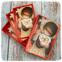 Ferrándiz Communion Box Cards RED SERIES BOY, 50 units