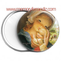 Espejo mini  VIRGEN VENTANA 56 mm Memory Ferrándiz S.L.